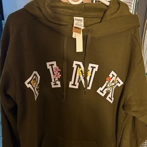 PINK Victoria's Secret Olive Hoodie